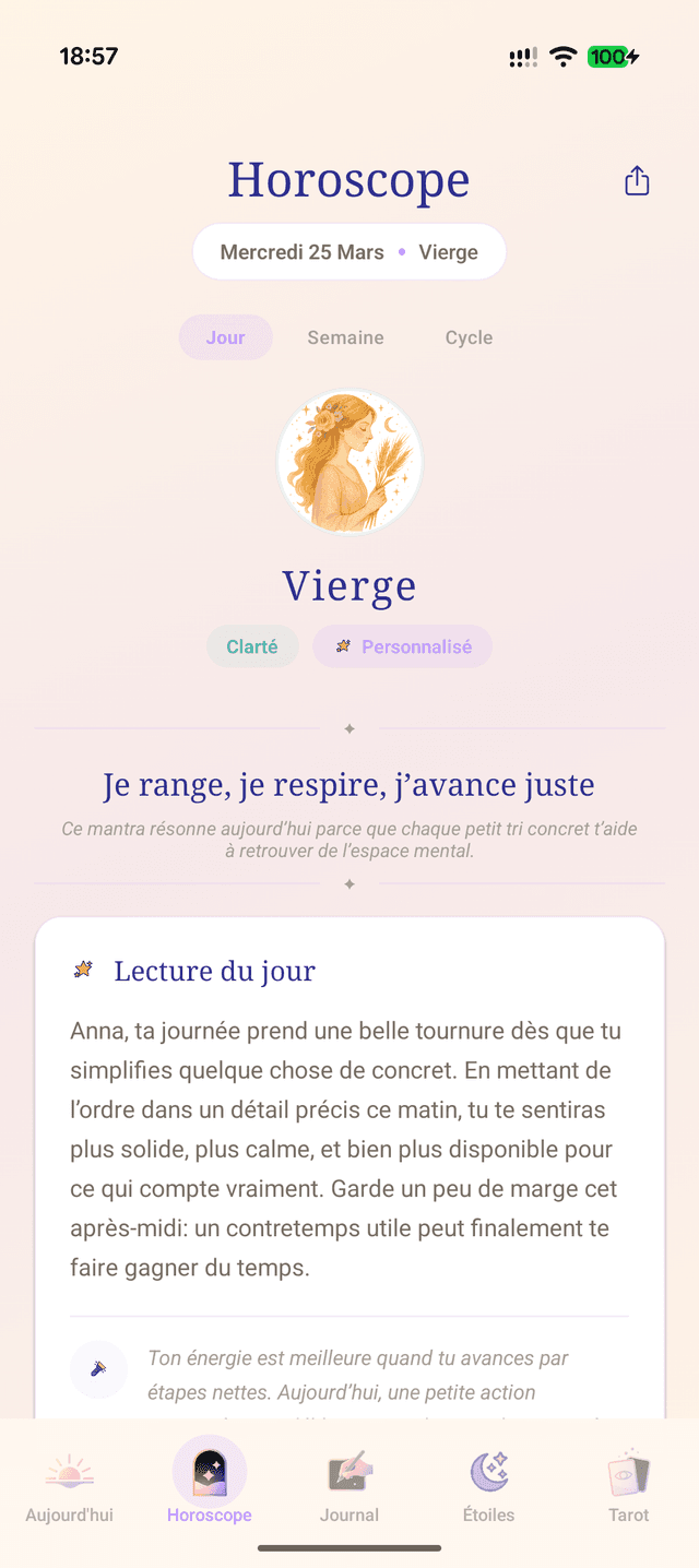Votre horoscope, écrit pour vous